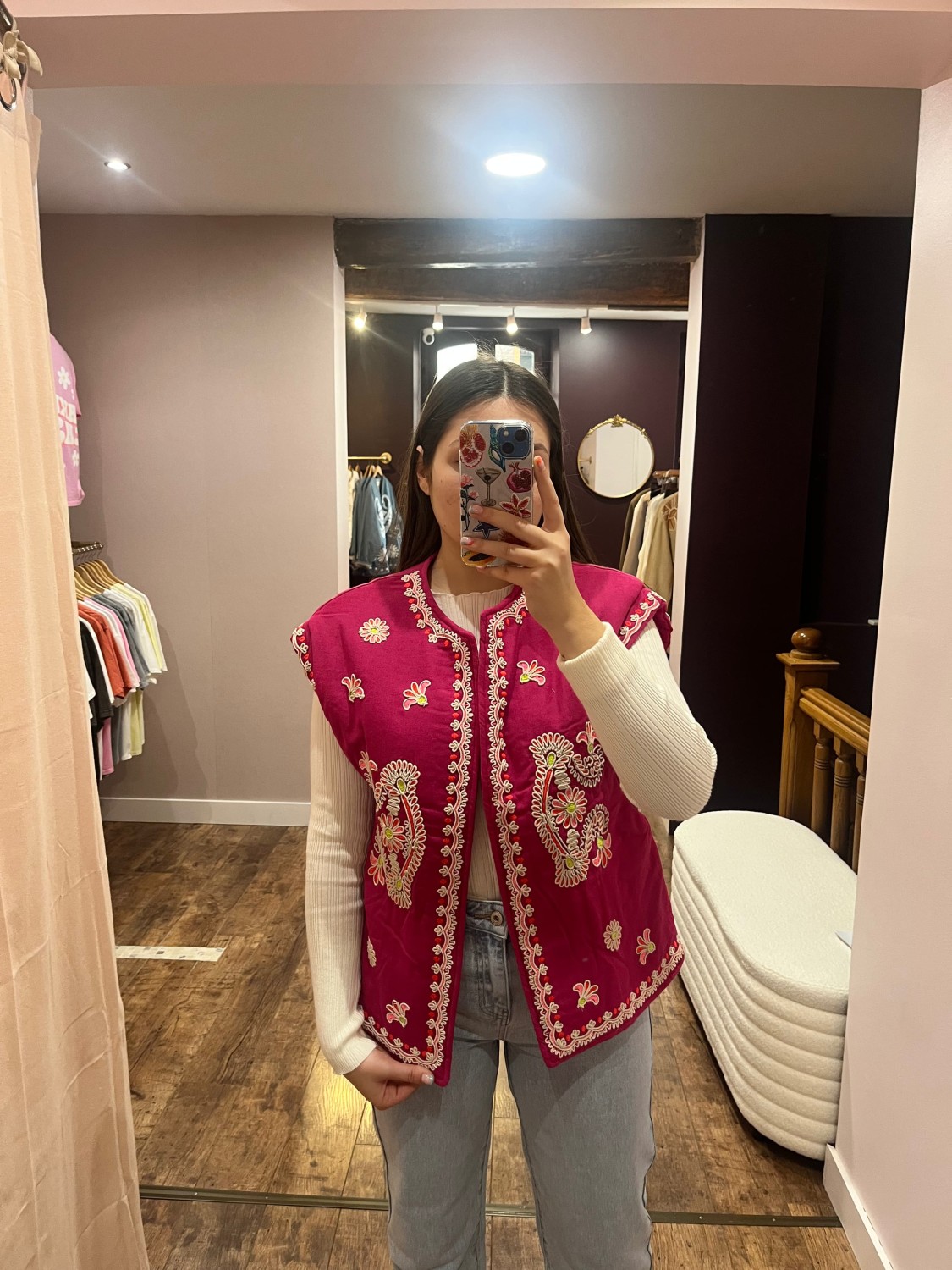 Veste sans manches BRENDA rose Veste sans manches BRENDA rose