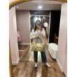 Grand sac cuir brillant DORÉ