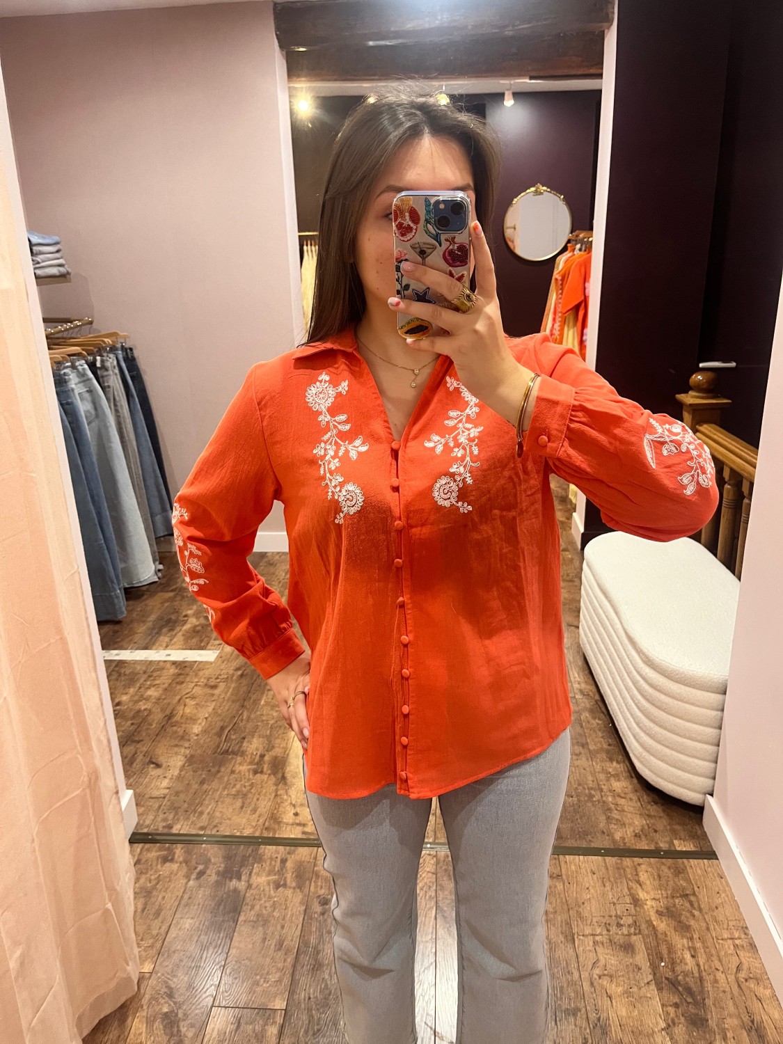 Blouse TIA orange